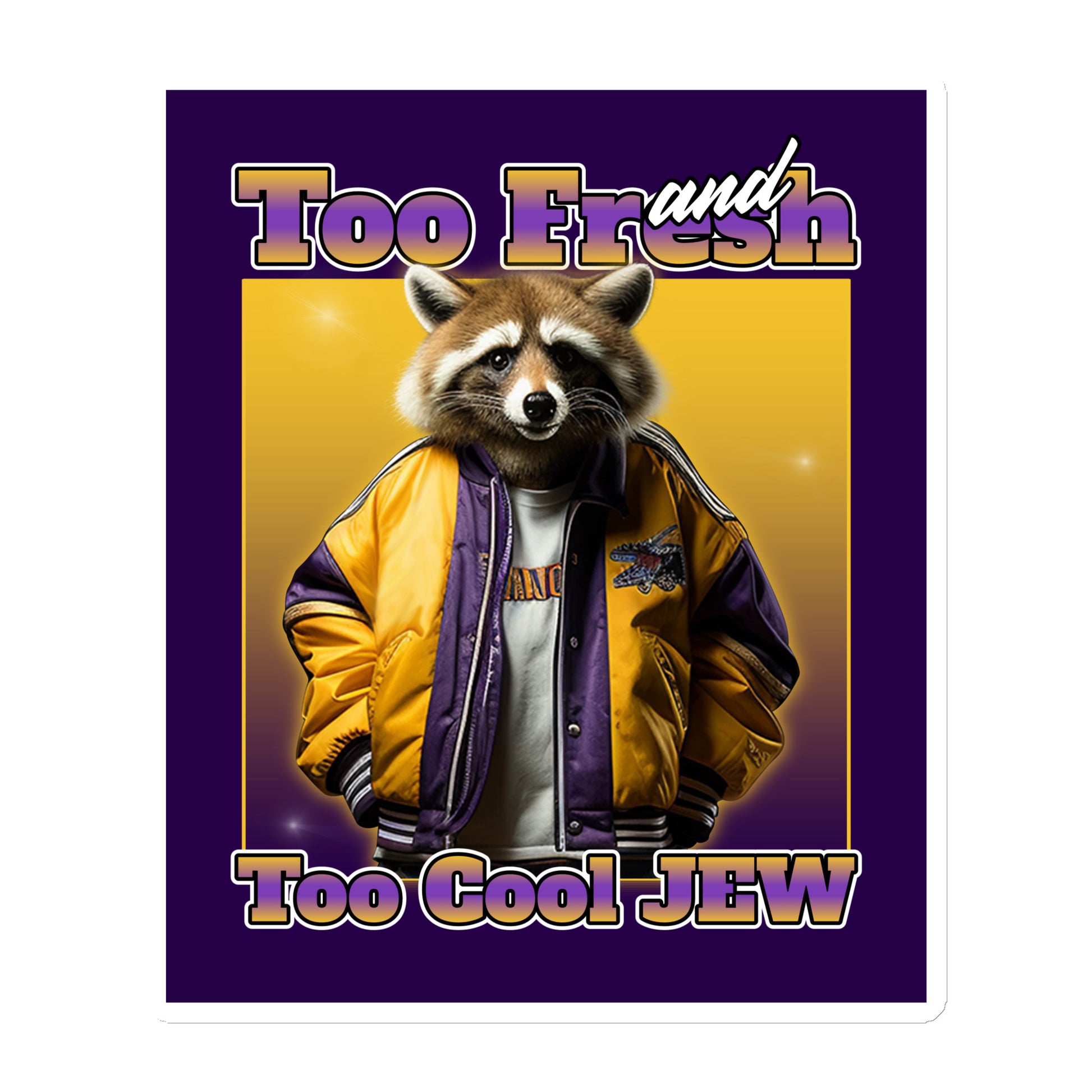 Mr Racoon | Die-Cut Magnet Jouparty