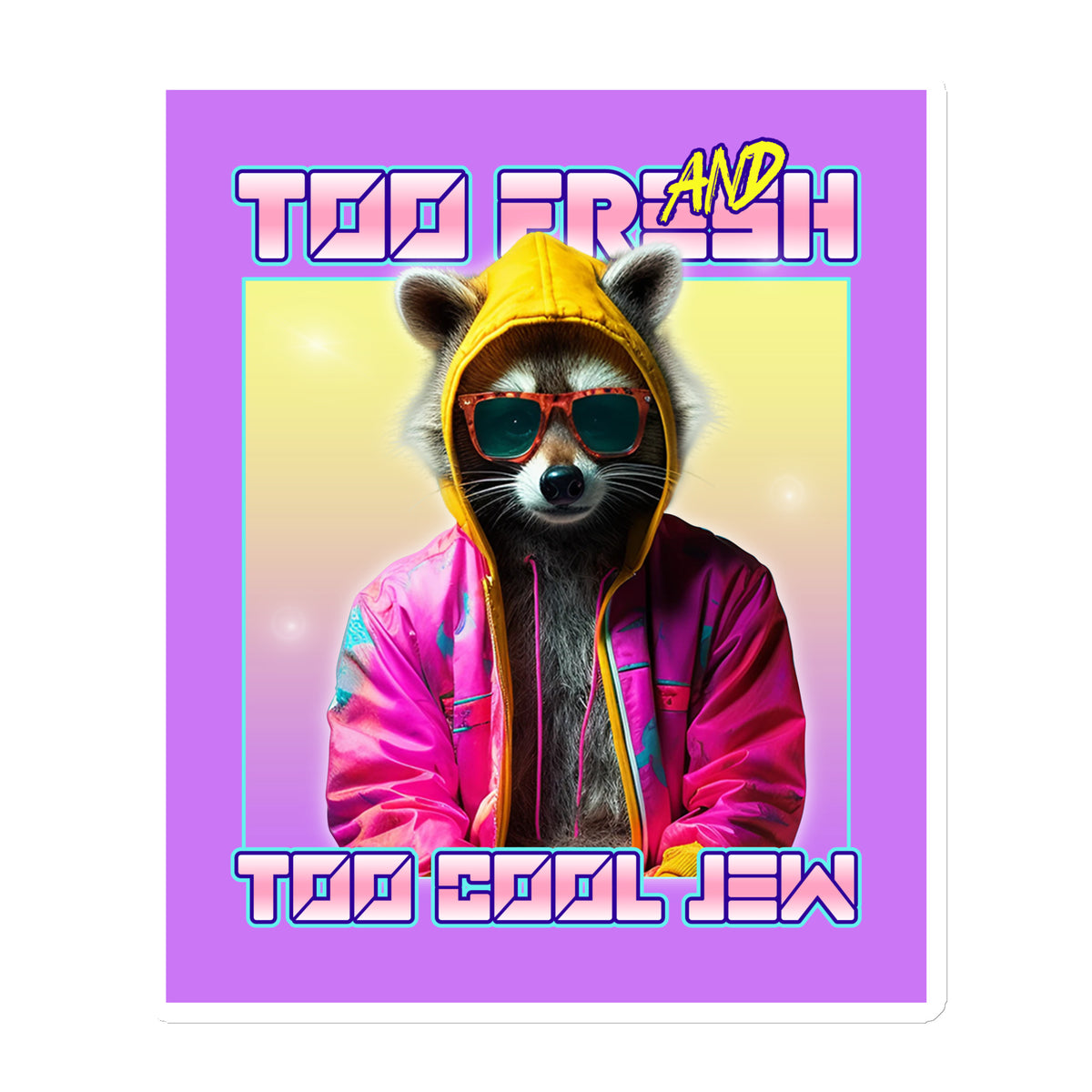 Mr Racoon | Die-Cut Magnet Jouparty