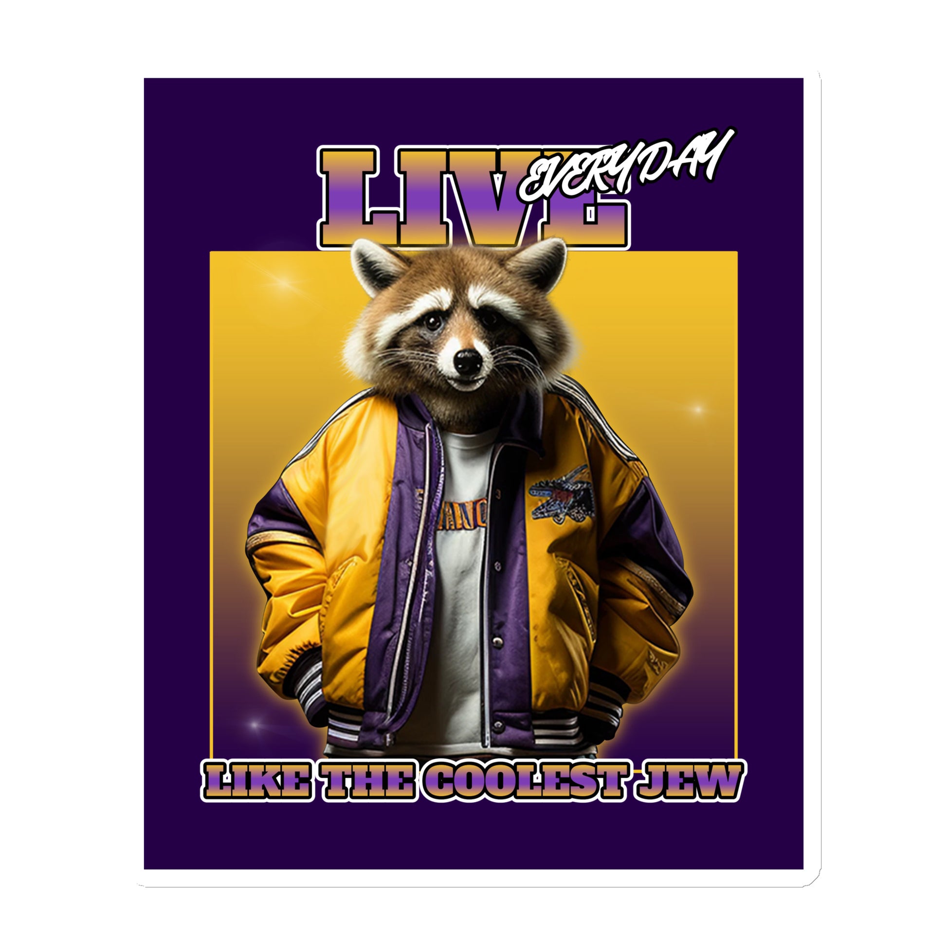 Mr Racoon | Die-Cut Magnet