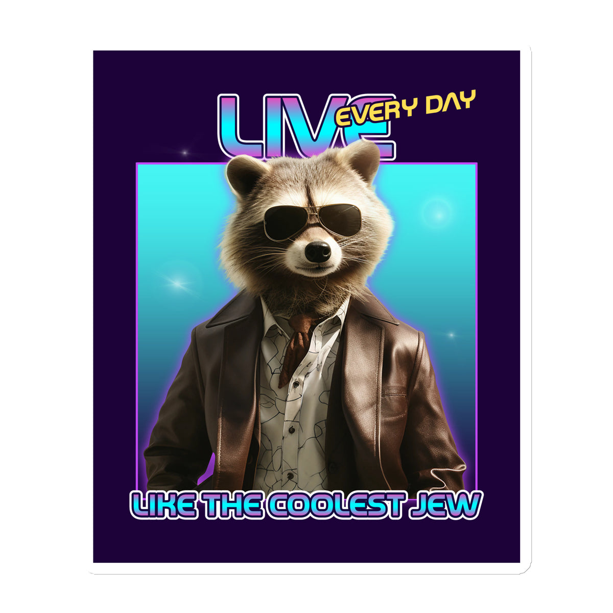 Mr Racoon | Die-Cut Magnet Jouparty
