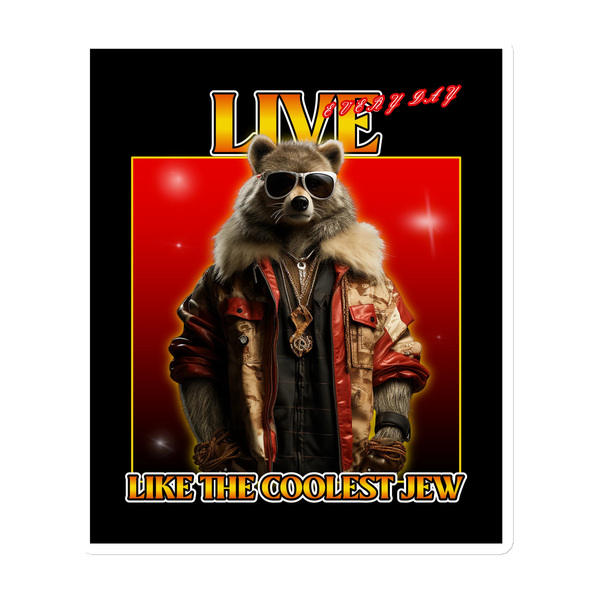 Mr Racoon | Die-Cut Magnet