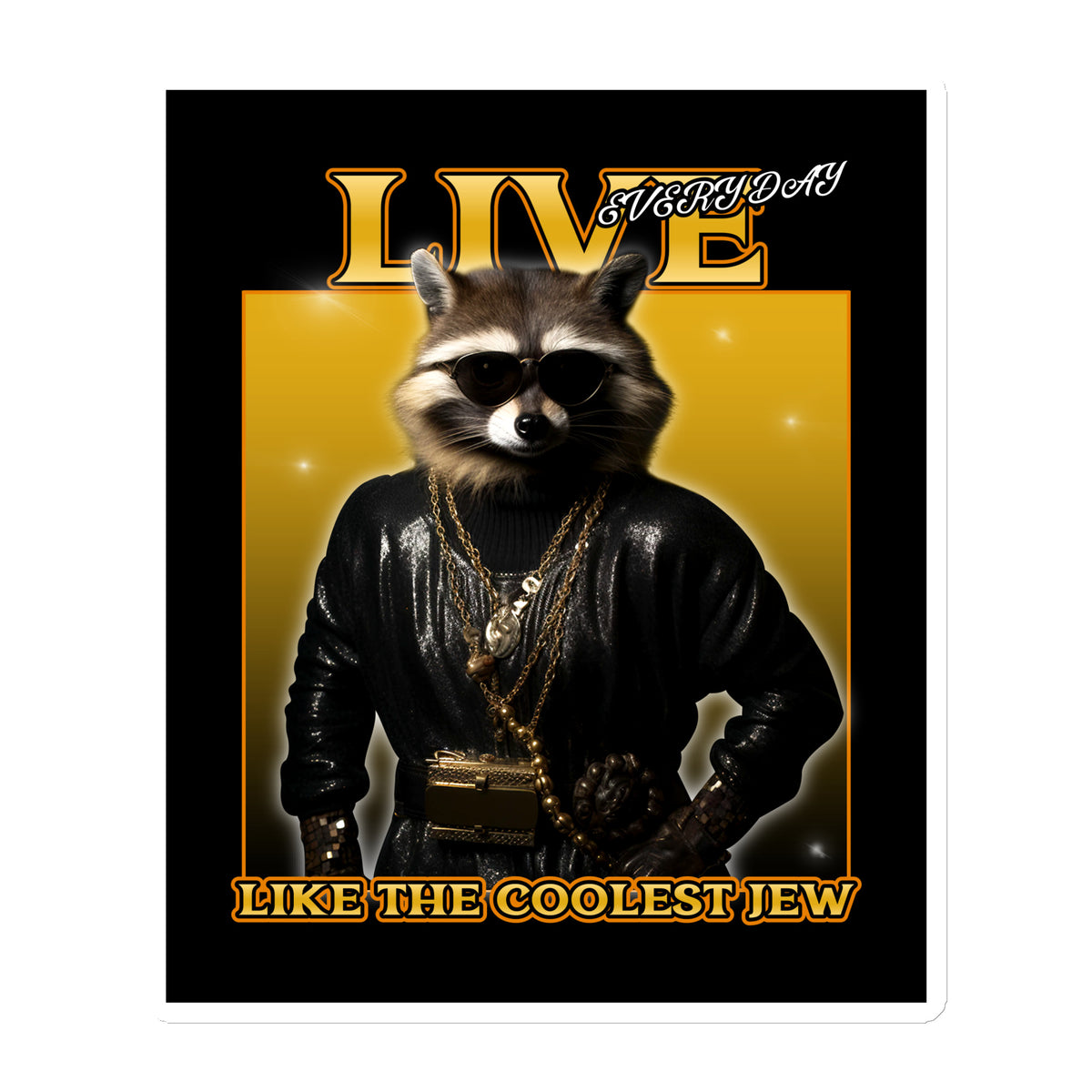 Mr Racoon | Die-Cut Magnet Jouparty