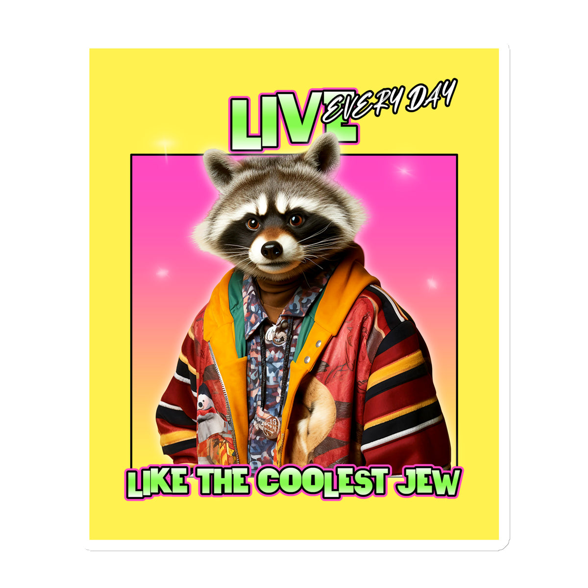Mr Racoon | Die-Cut Magnet Jouparty