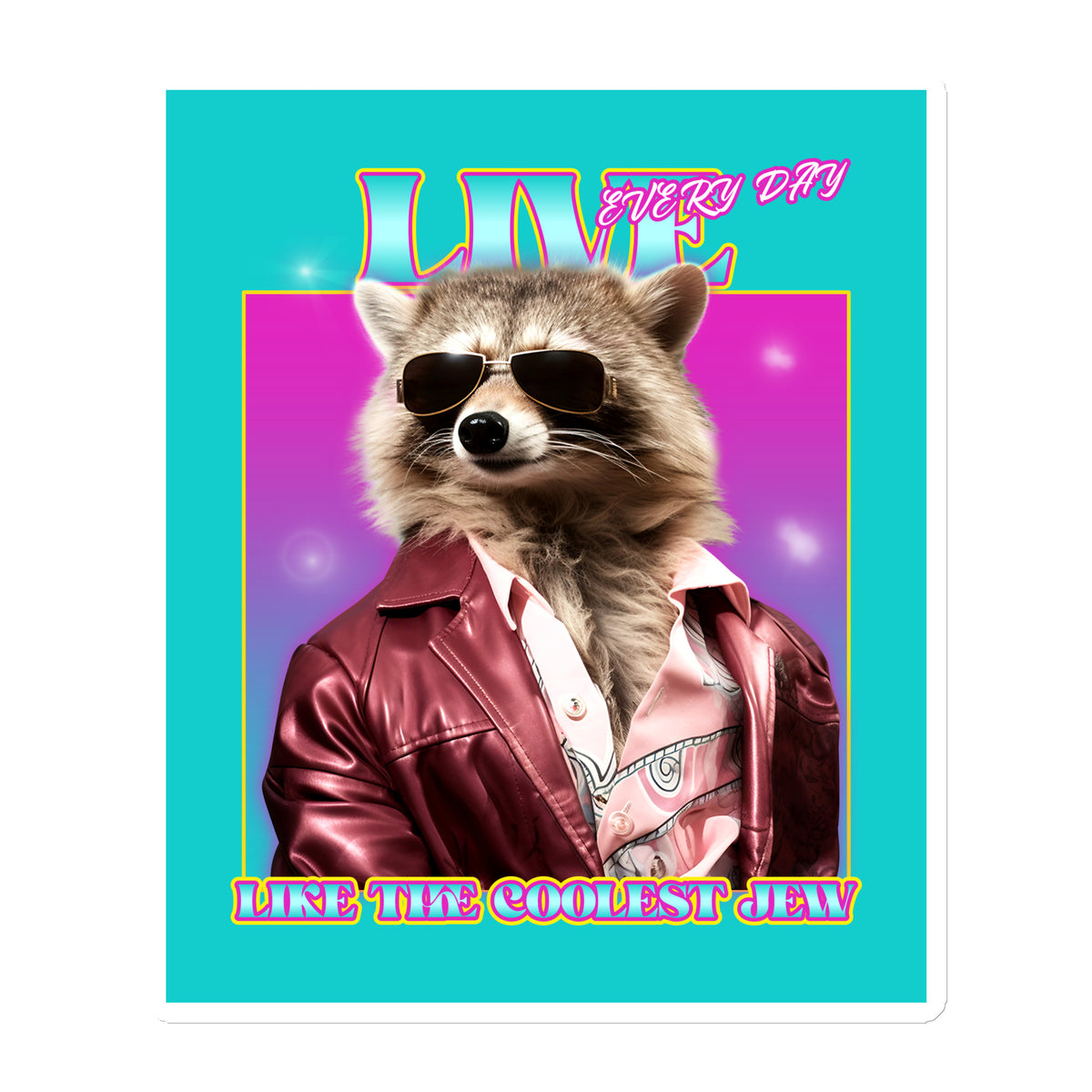 Mr Racoon | Die-Cut Magnet Jouparty