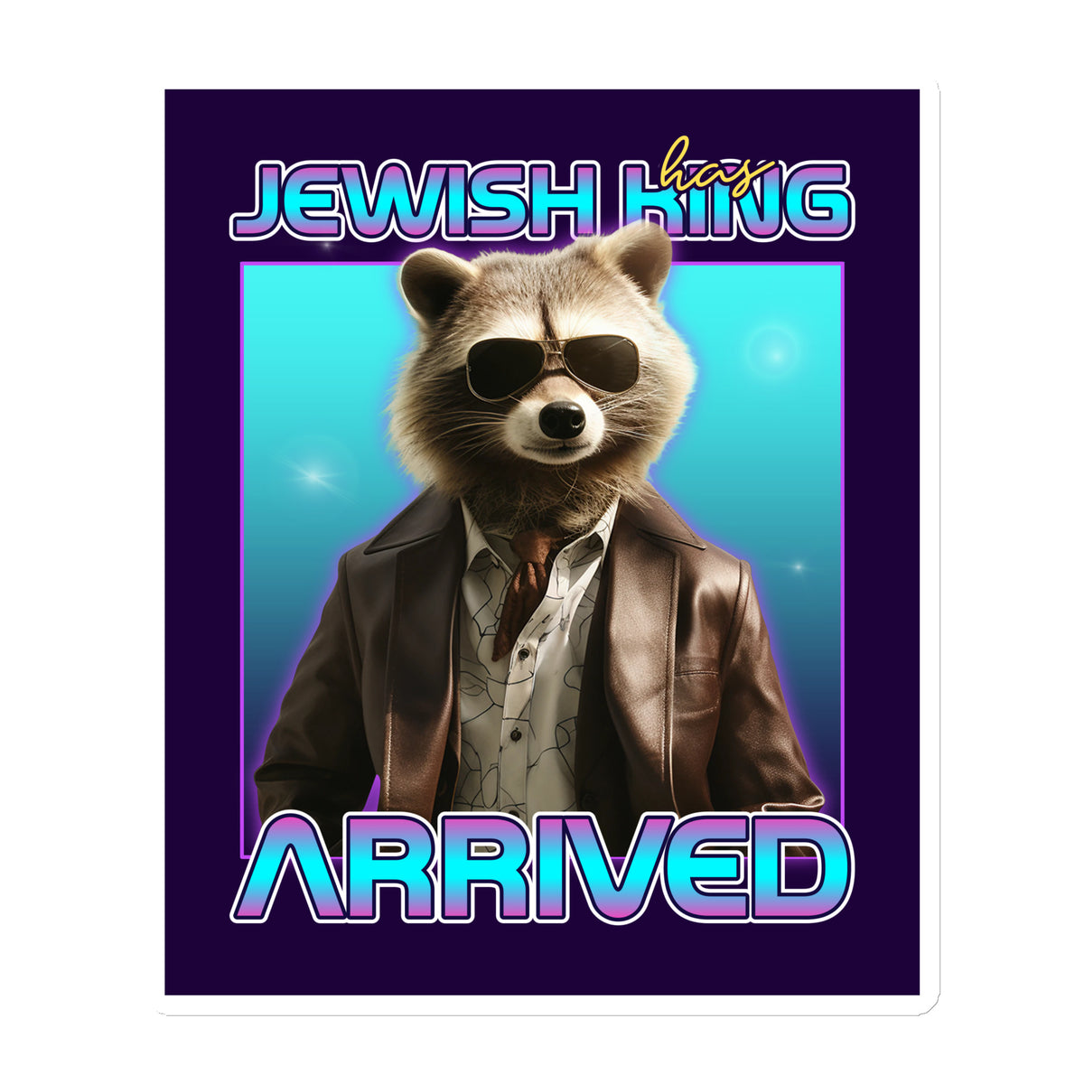 Mr Racoon | Die-Cut Magnet Jouparty