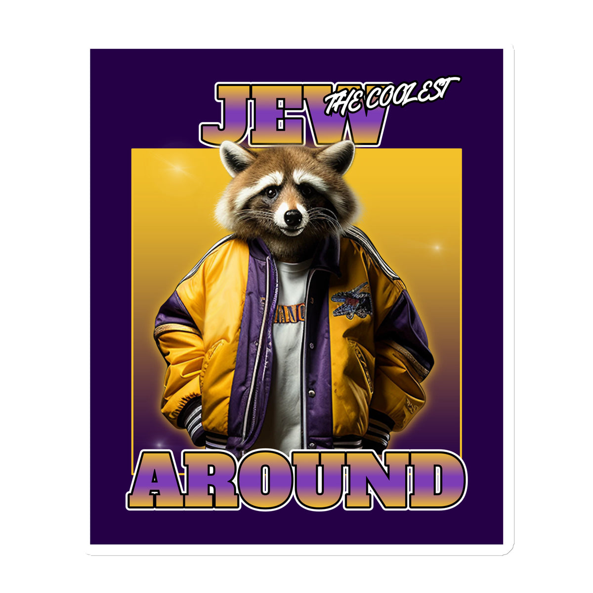 Mr Racoon | Die-Cut Magnet Jouparty
