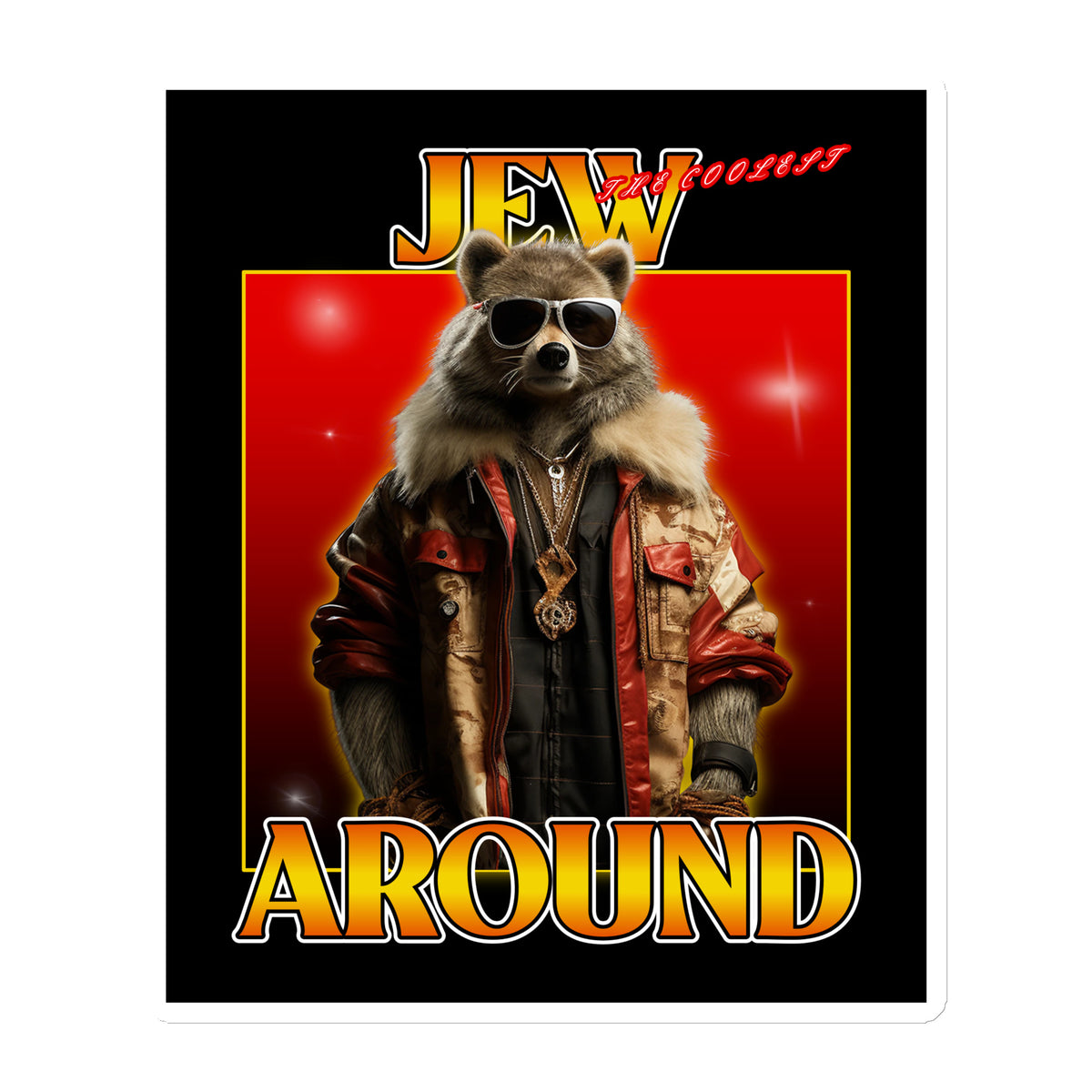 Mr Racoon | Die-Cut Magnet Jouparty