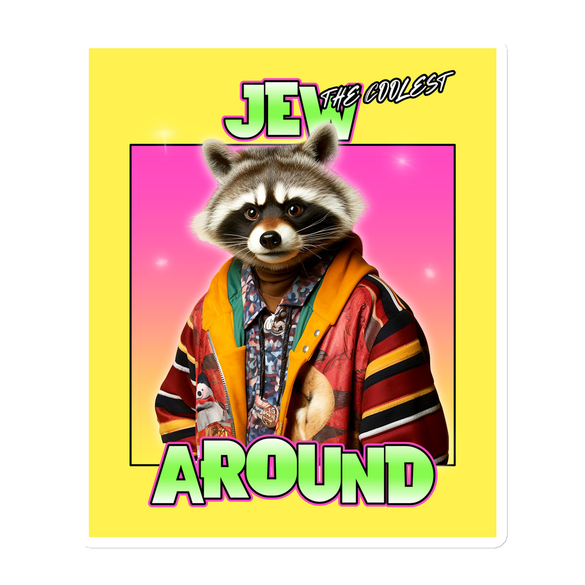 Mr Racoon | Die-Cut Magnet Jouparty