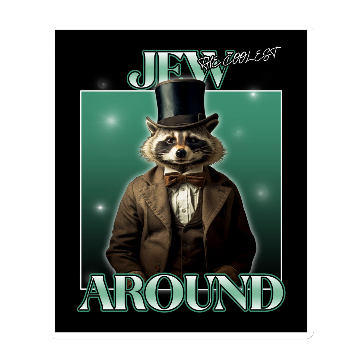 Mr Racoon | Die-Cut Magnet Jouparty