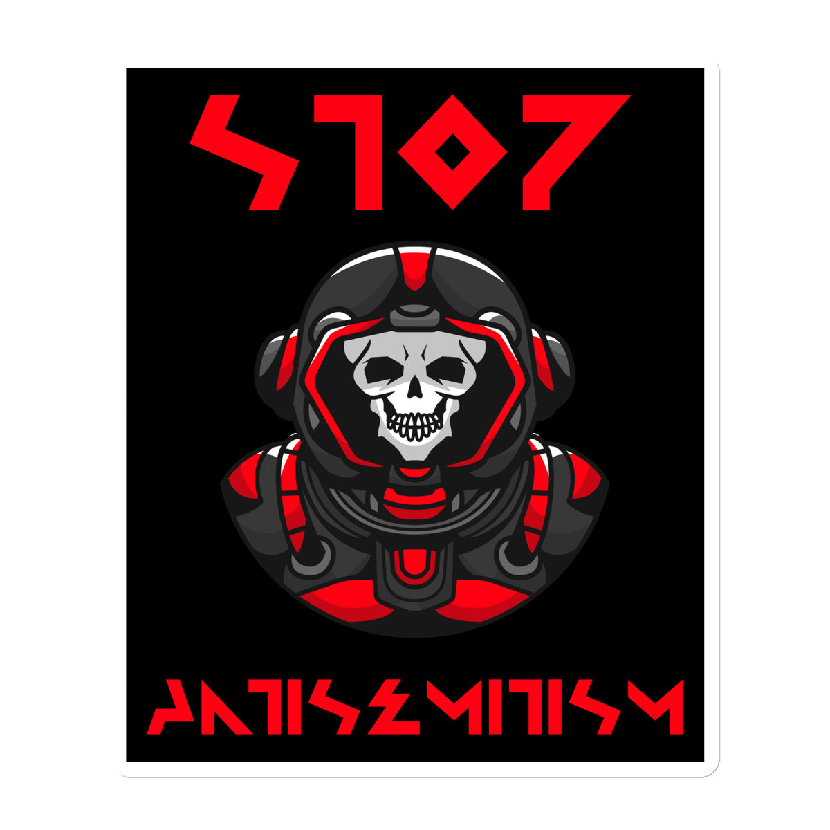 Red Fight | Antisemitism | Die-Cut Magnet Jouparty