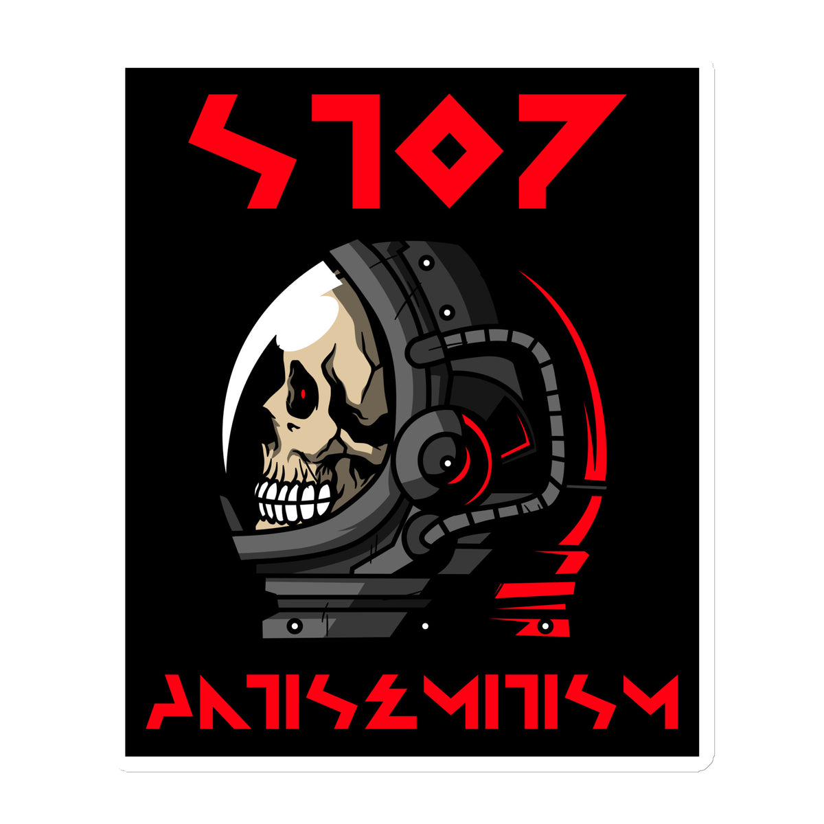 Red Fight | Antisemitism | Die-Cut Magnet Jouparty