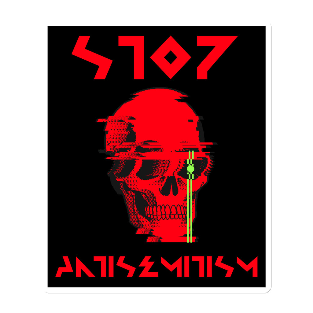 Red Fight | Antisemitism | Die-Cut Magnet
