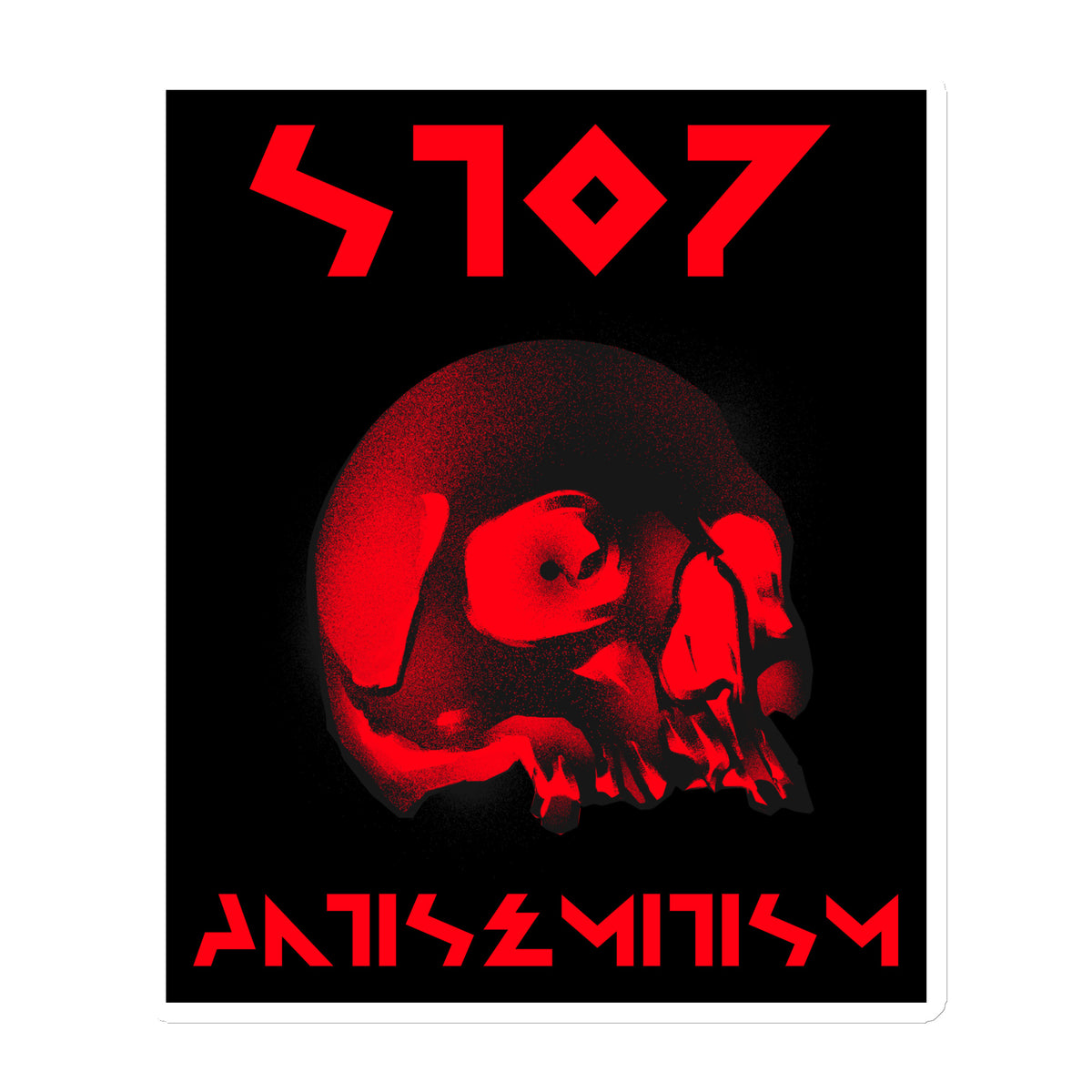 Red Fight | Antisemitism | Die-Cut Magnet Jouparty