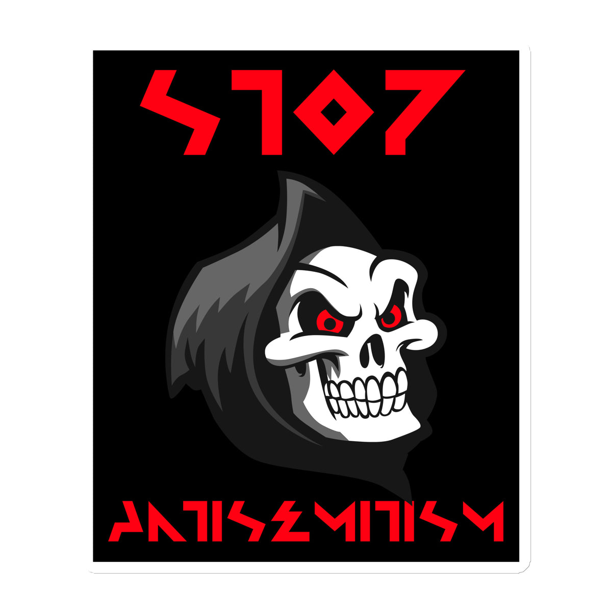 Red Fight | Antisemitism | Die-Cut Magnet Jouparty