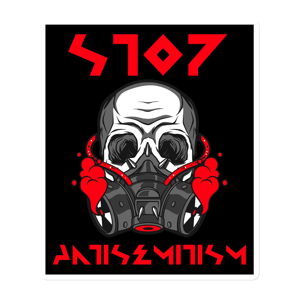 Red Fight | Antisemitism | Die-Cut Magnet Jouparty
