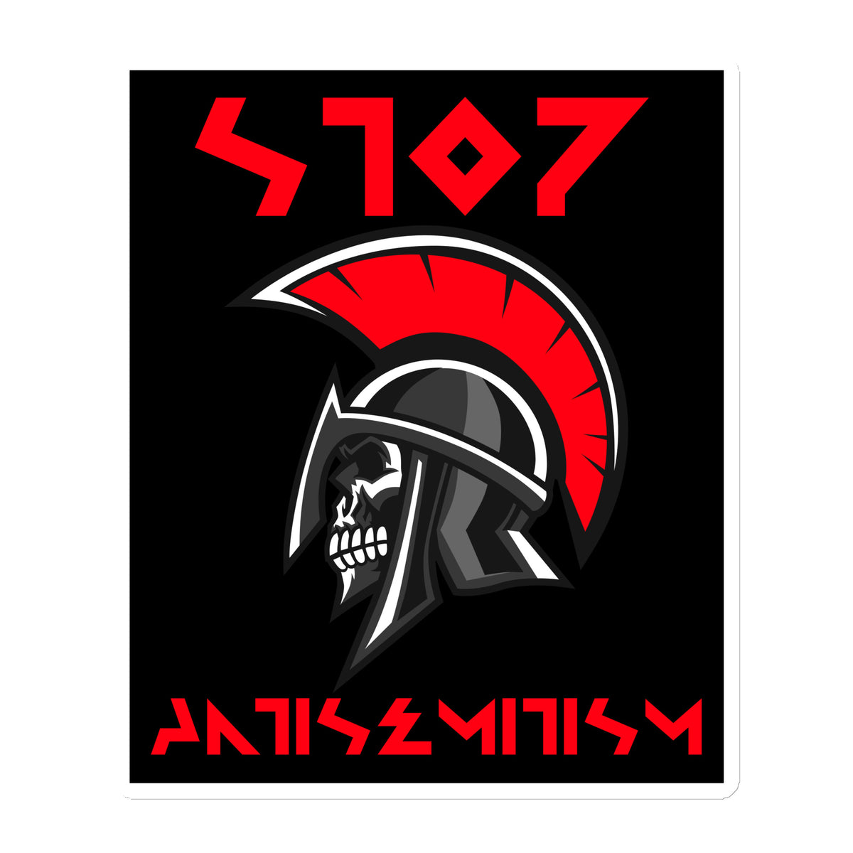 Red Fight | Antisemitism | Die-Cut Magnet Jouparty