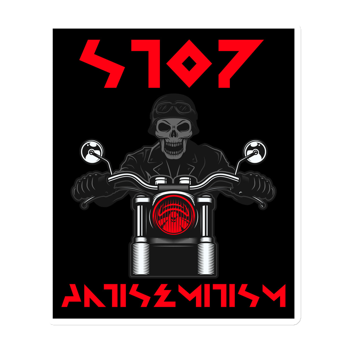 Red Fight | Antisemitism | Die-Cut Magnet Jouparty