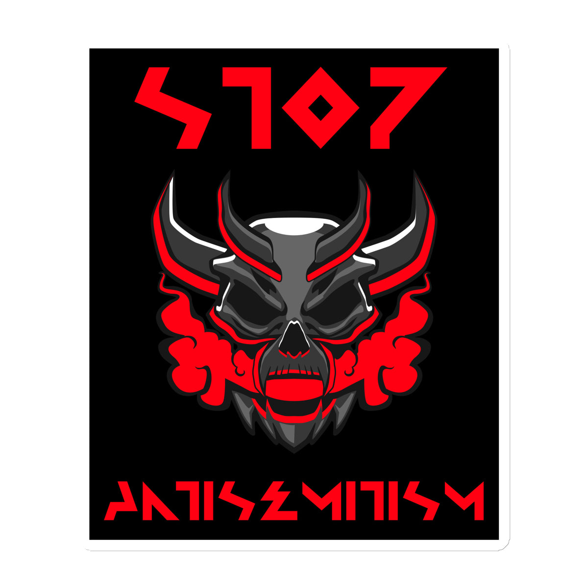 Red Fight | Antisemitism | Die-Cut Magnet Jouparty
