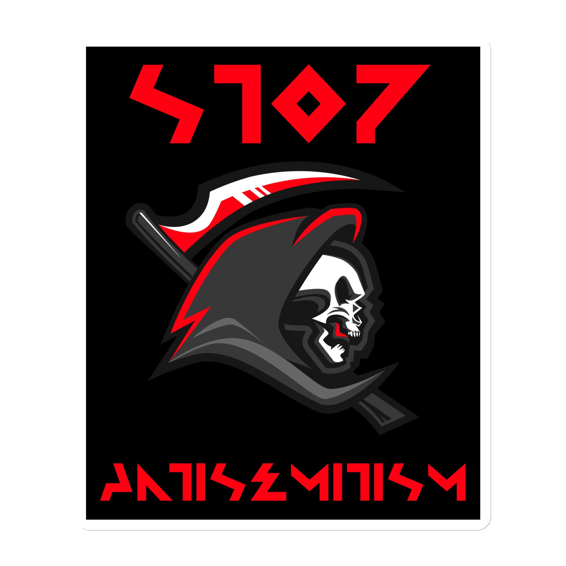 Red Fight | Antisemitism | Die-Cut Magnet Jouparty