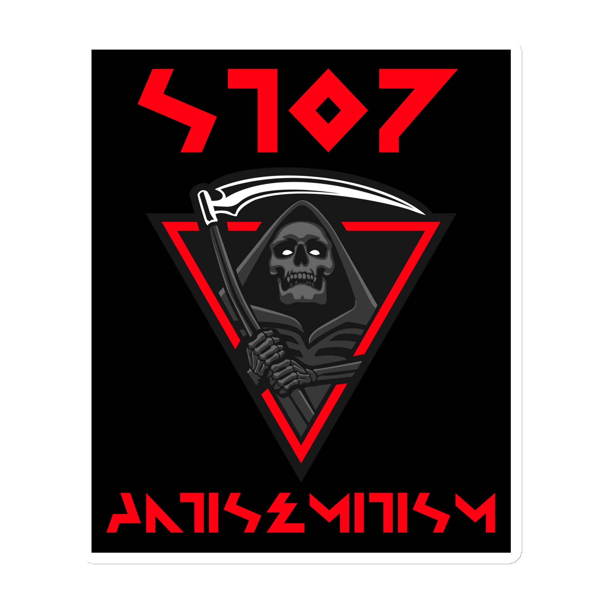 Red Fight | Antisemitism | Die-Cut Magnet