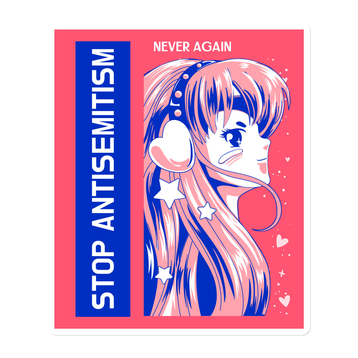 Girl Book | Antisemitism | Die-Cut Magnet Jouparty