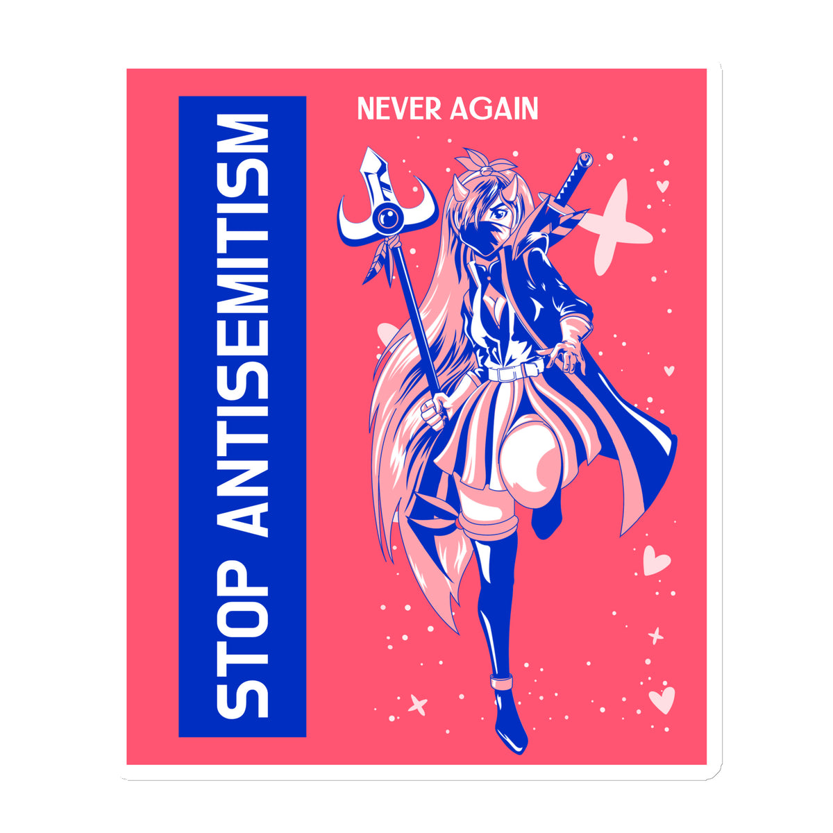 Girl Book | Antisemitism | Die-Cut Magnet Jouparty