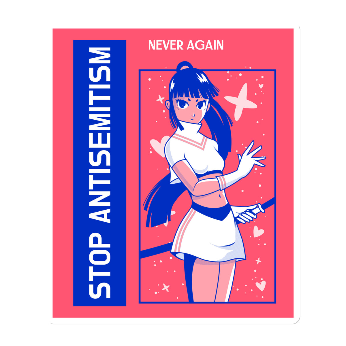 Girl Book | Antisemitism | Die-Cut Magnet Jouparty