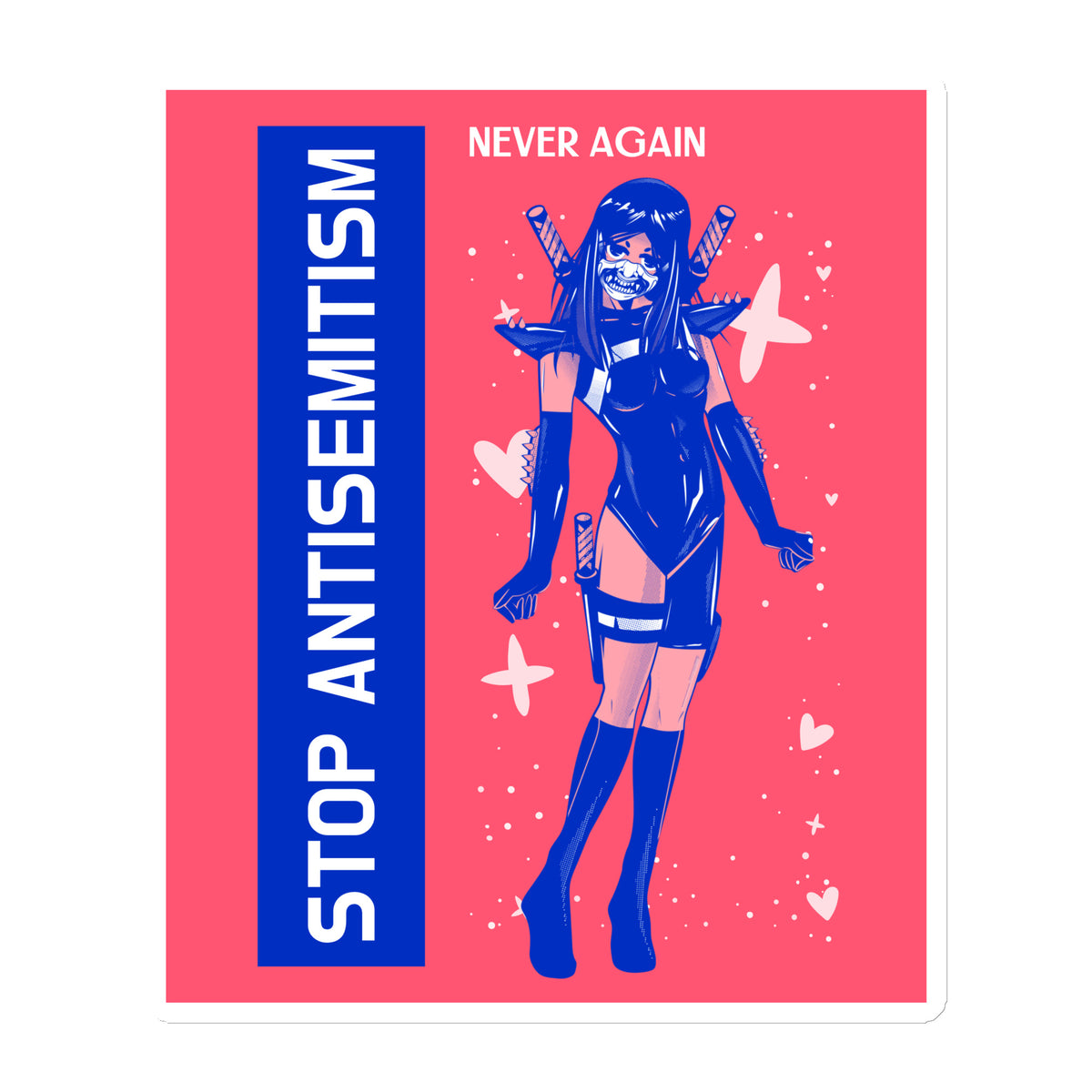 Girl Book | Antisemitism | Die-Cut Magnet Jouparty