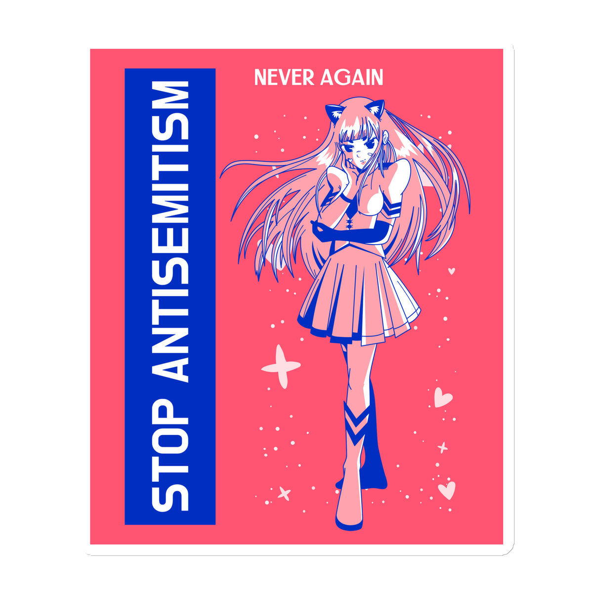 Girl Book | Antisemitism | Die-Cut Magnet Jouparty