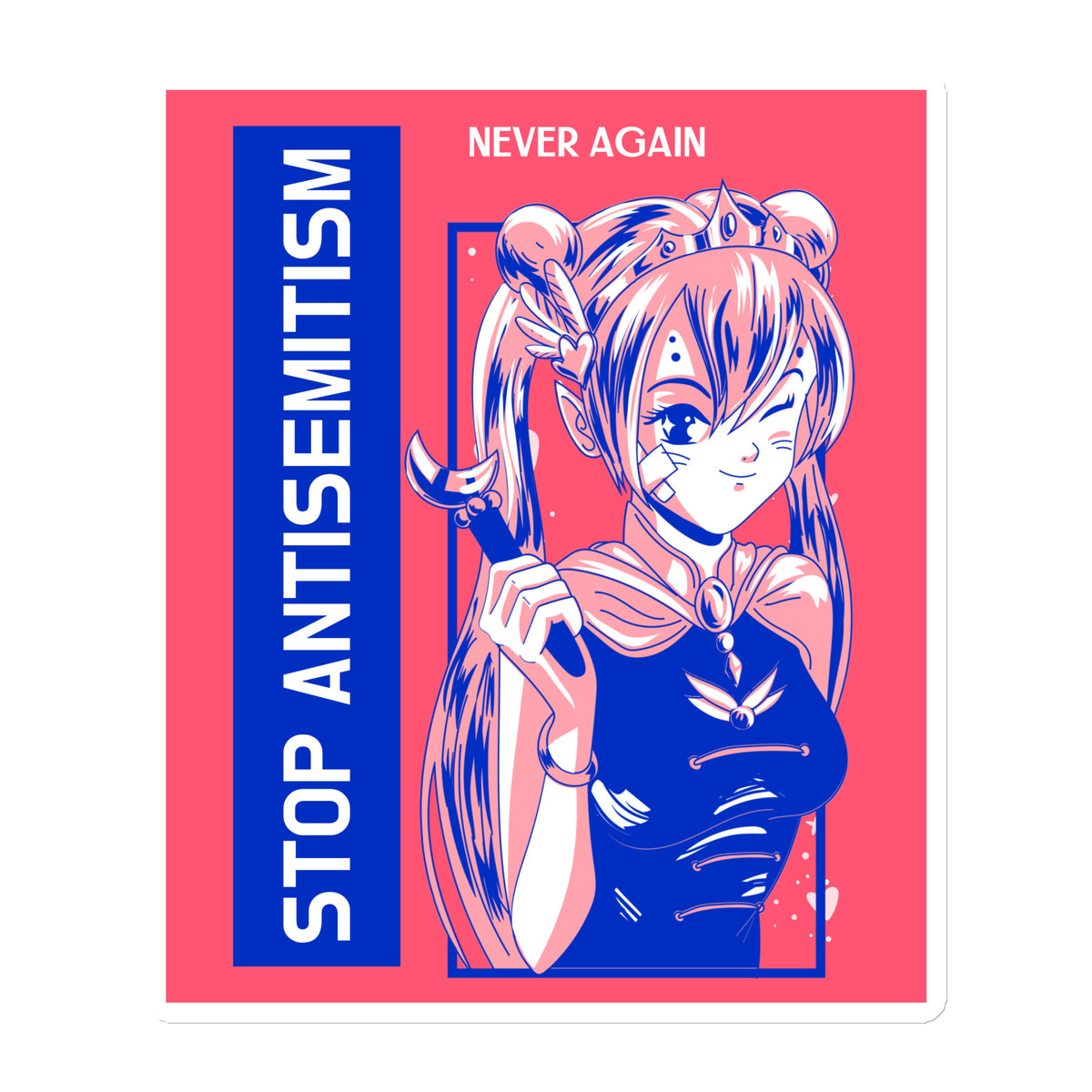 Girl Book | Antisemitism | Die-Cut Magnet Jouparty