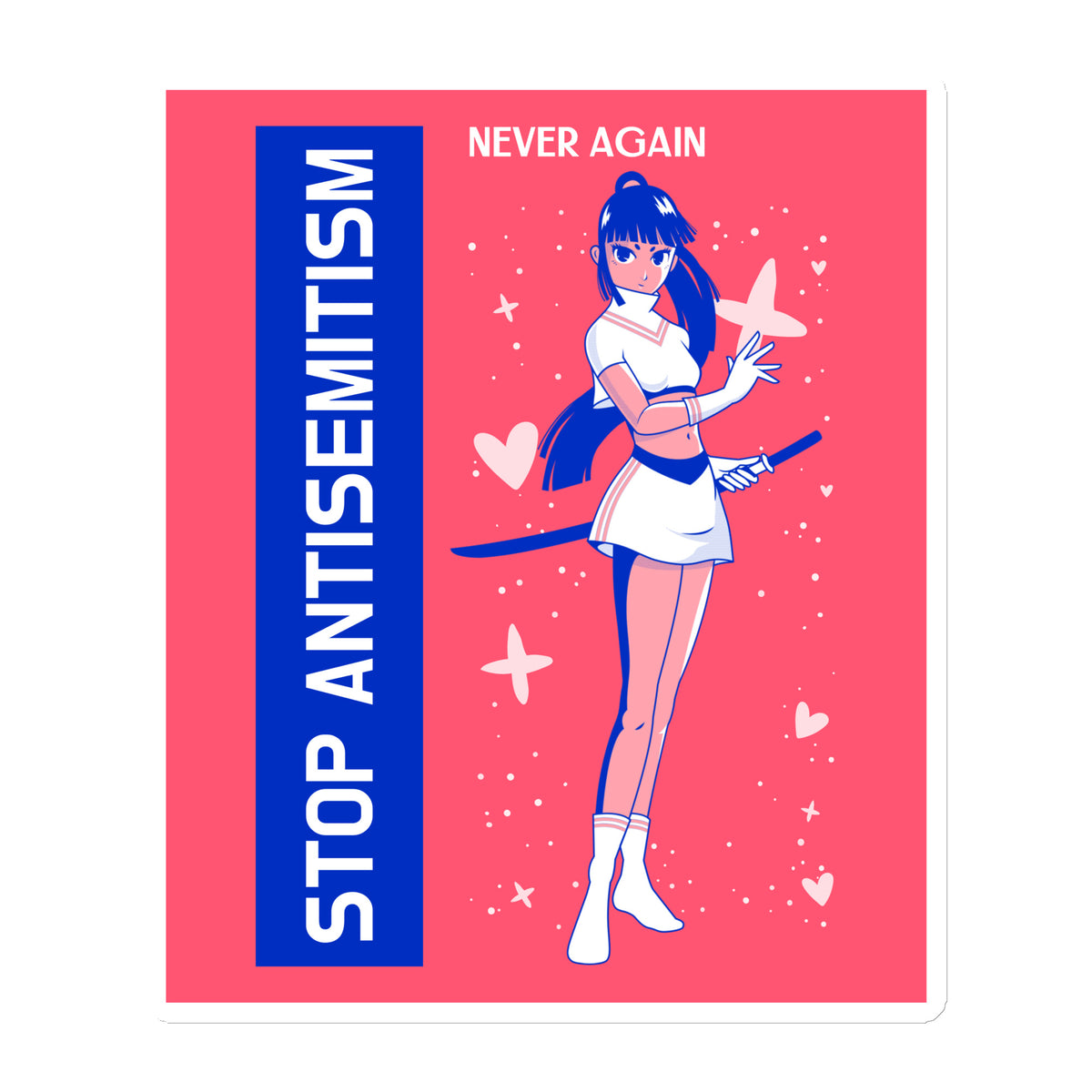 Girl Book | Antisemitism | Die-Cut Magnet Jouparty