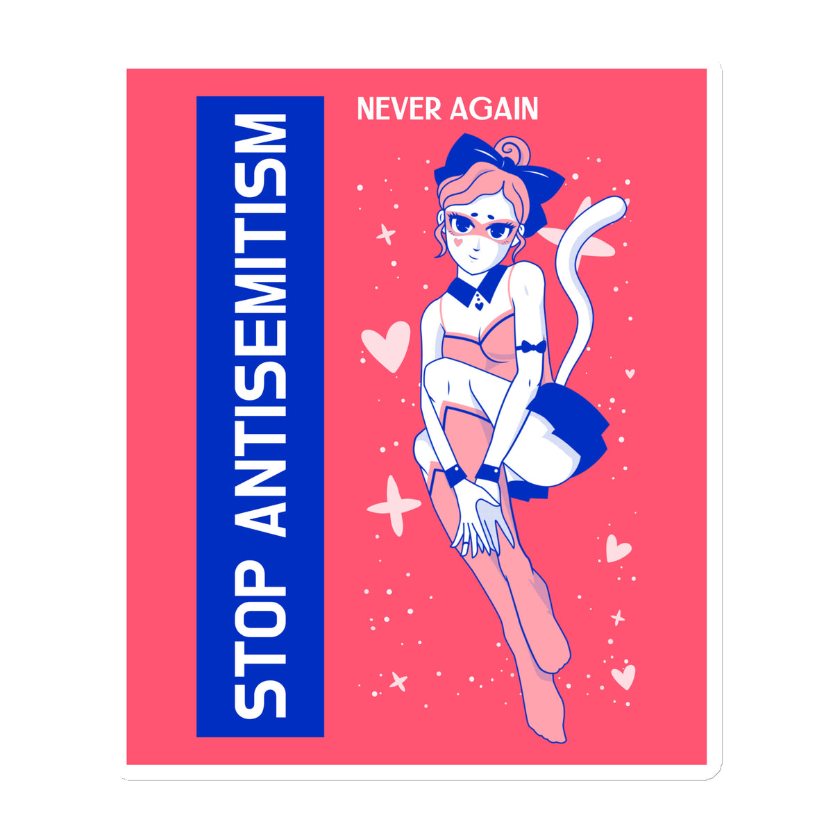 Girl Book | Antisemitism | Die-Cut Magnet Jouparty