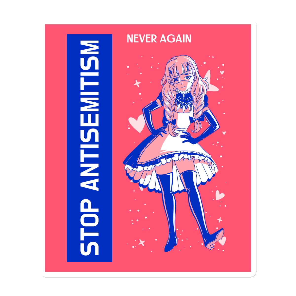 Girl Book | Antisemitism | Die-Cut Magnet Jouparty