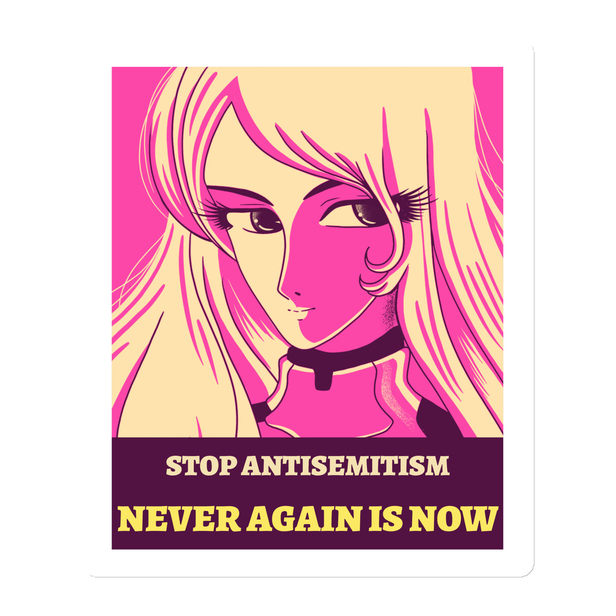 Anime Hero | Antisemitism | Die-Cut Magnet Jouparty