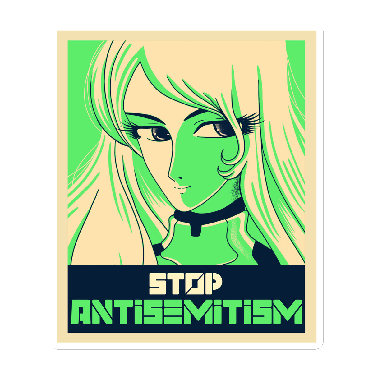 Anime Hero | Antisemitism | Die-Cut Magnet Jouparty