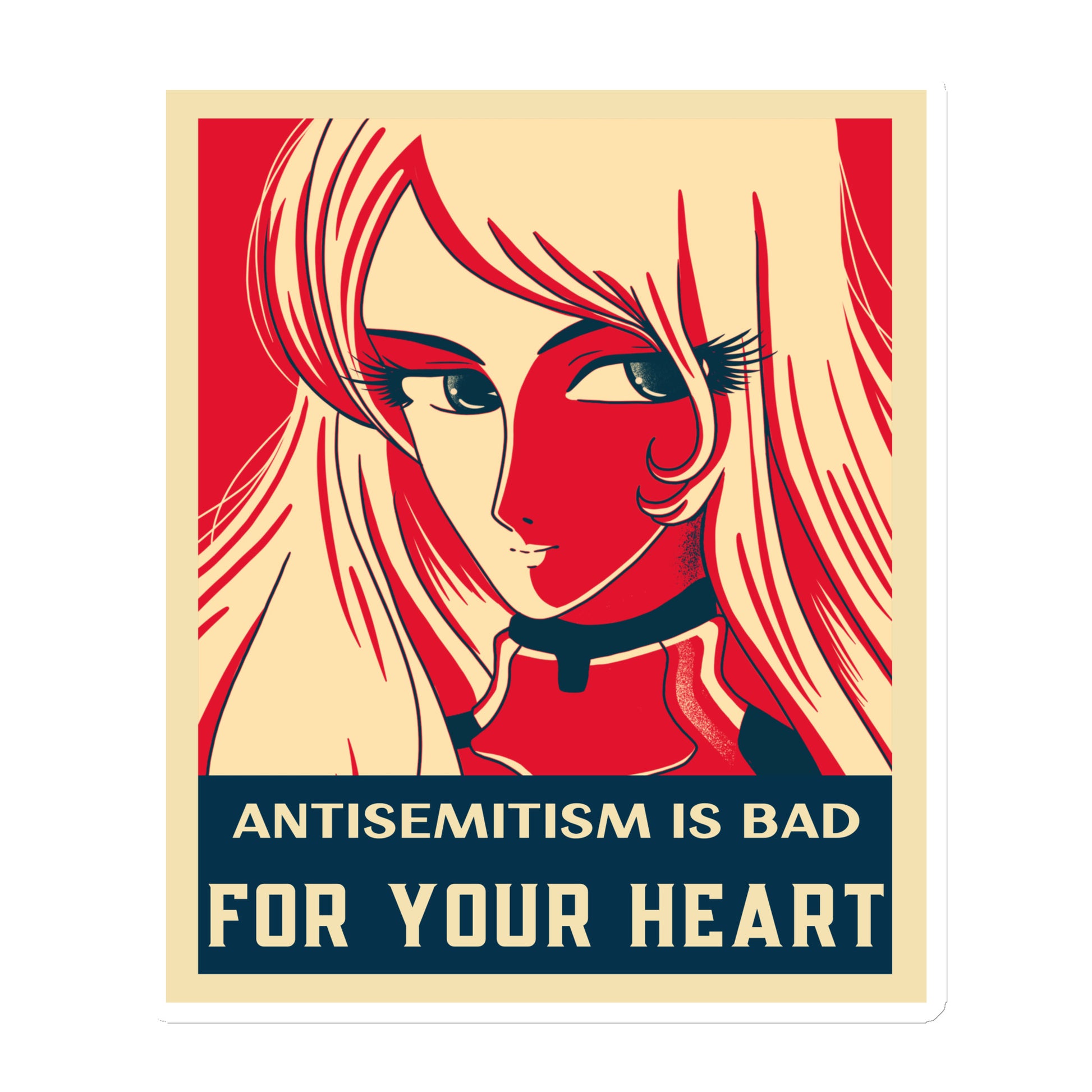 Anime Hero | Antisemitism | Die-Cut Magnet Jouparty