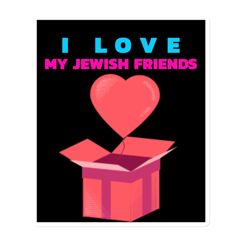 I Love My Jewish Friends | Die-Cut Magnet