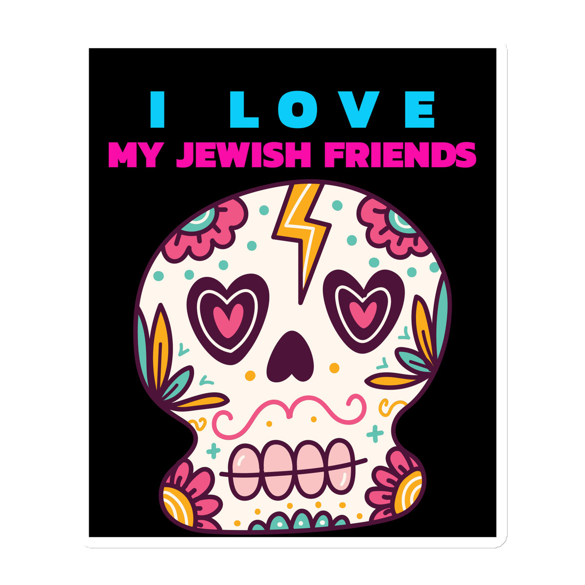 I Love My Jewish Friends | Die-Cut Magnet Jouparty