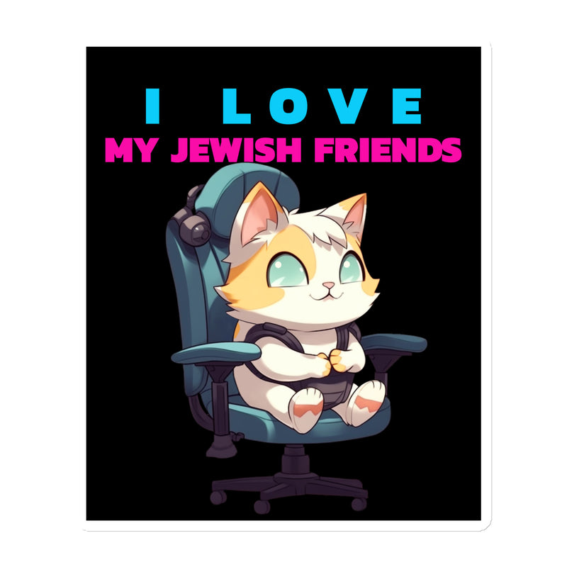 I Love My Jewish Friends | Die-Cut Magnet