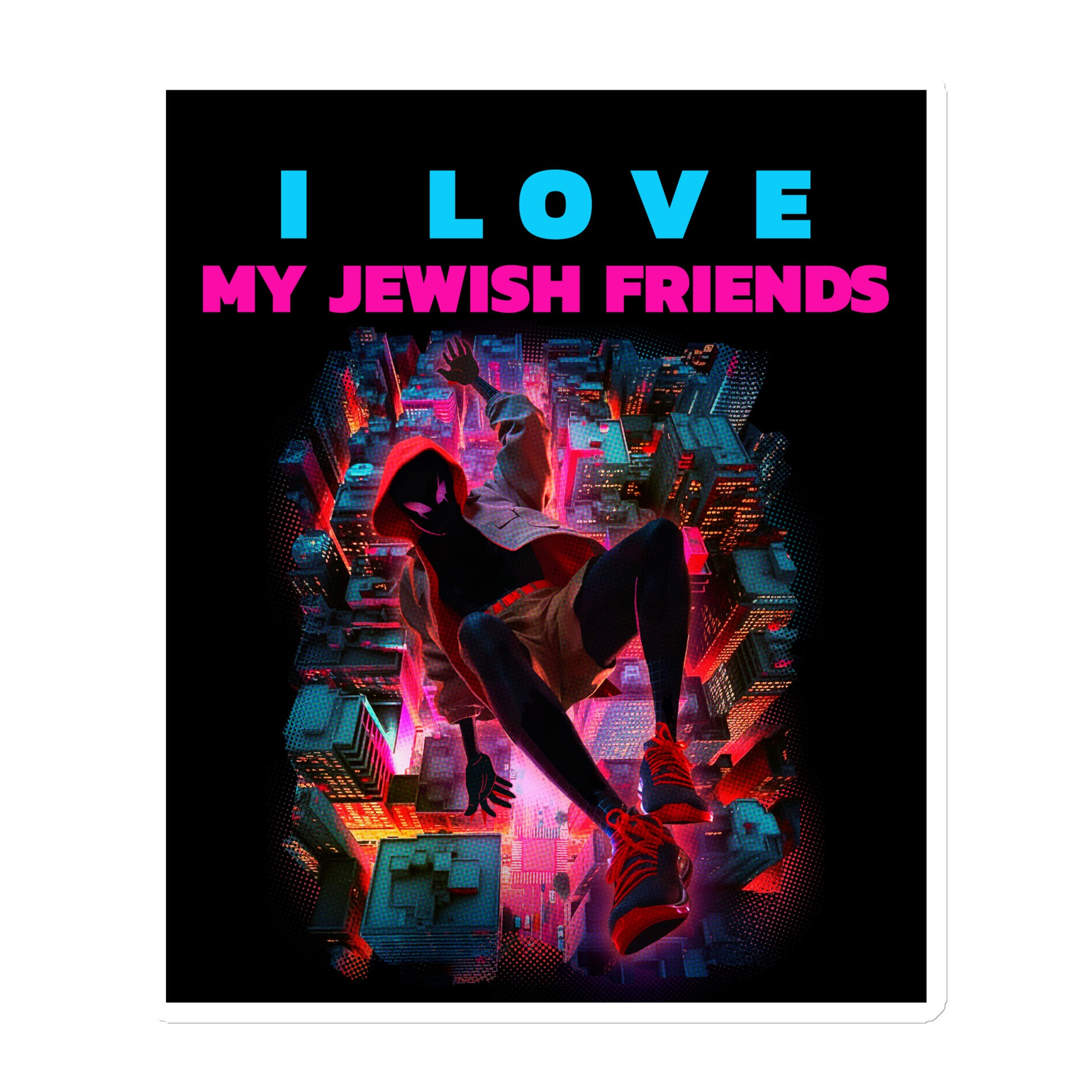 I Love My Jewish Friends | Die-Cut Magnet Jouparty