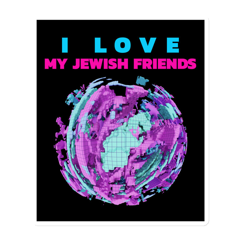 I Love My Jewish Friends | Die-Cut Magnet