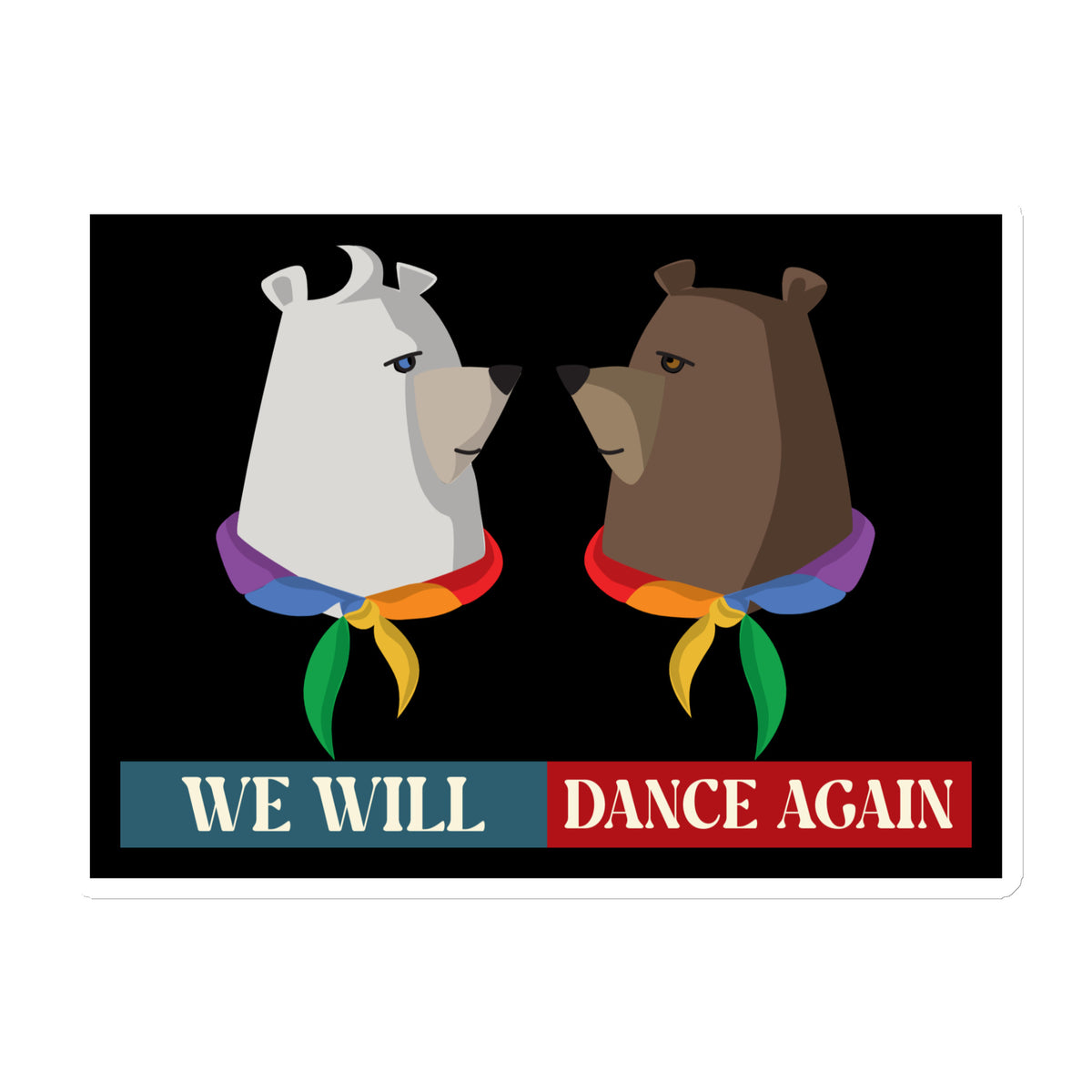 We Will Dance Again | Retro Edition | Die-Cut Magnet Jouparty