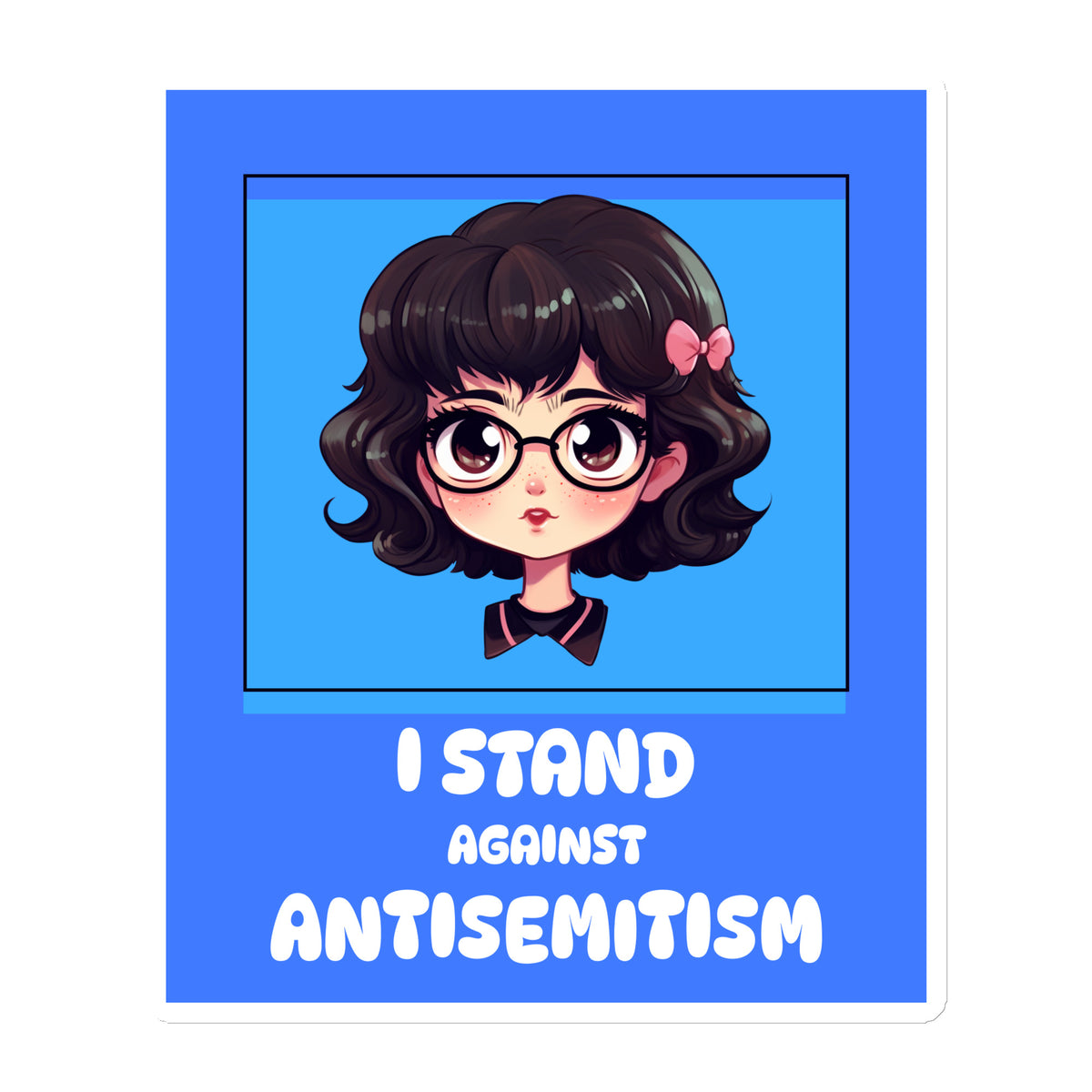 I Stand Against Antisemitism | Die-Cut Magnet Jouparty