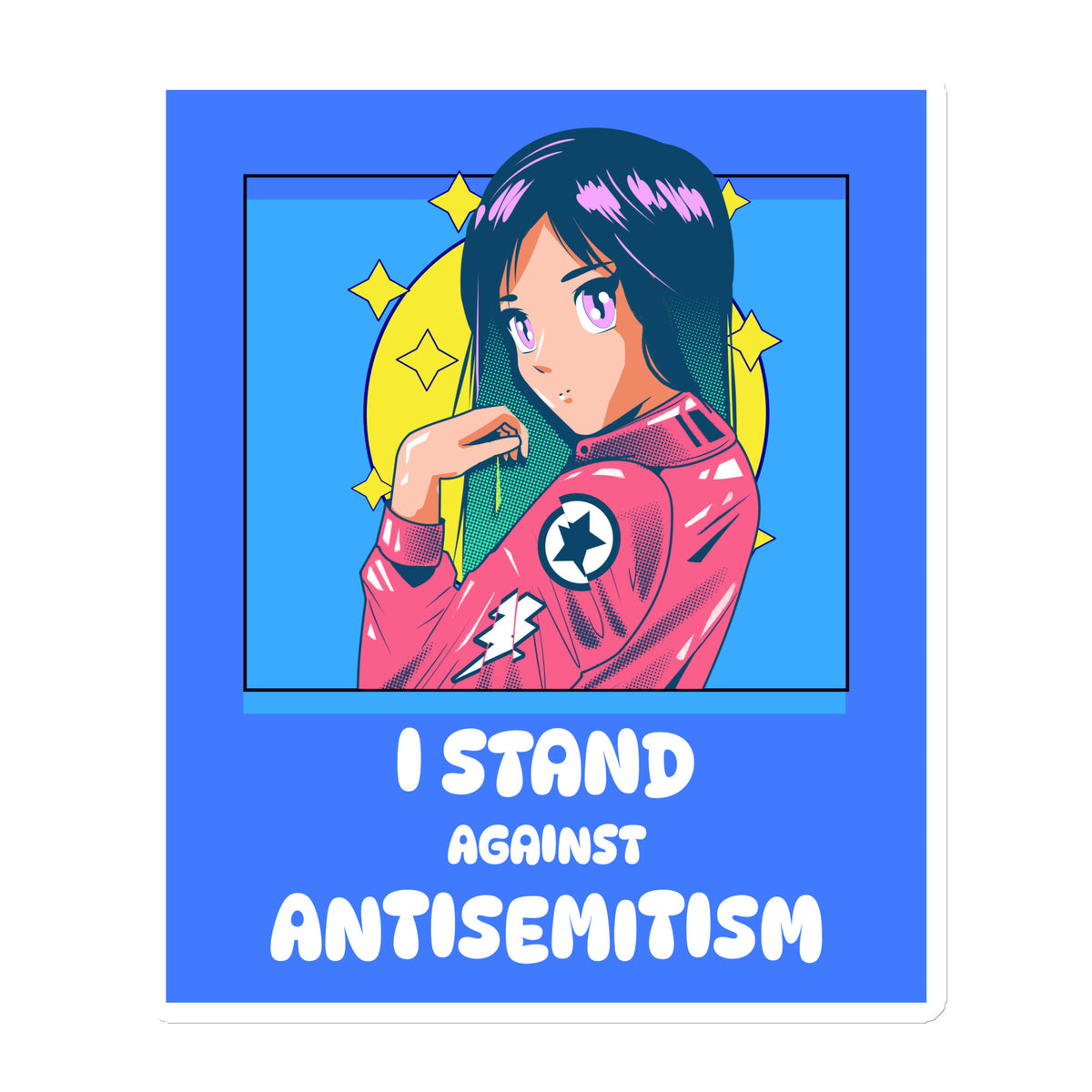 I Stand Against Antisemitism | Die-Cut Magnet Jouparty