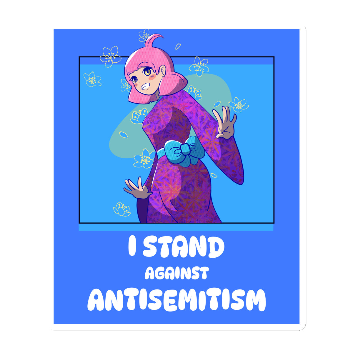 I Stand Against Antisemitism | Die-Cut Magnet Jouparty