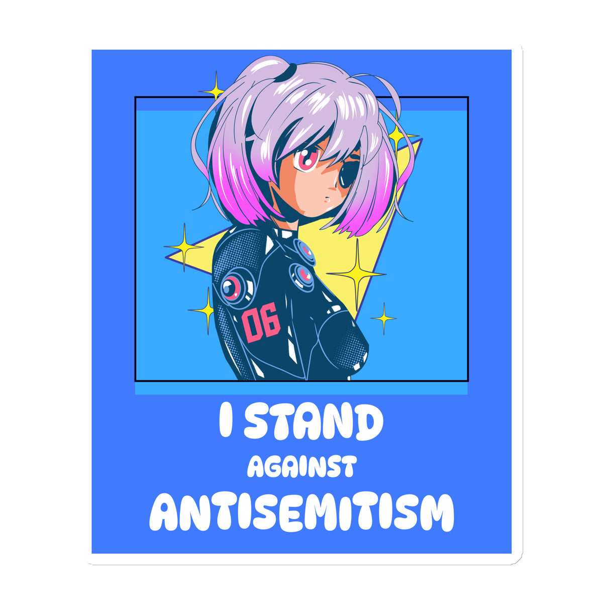 I Stand Against Antisemitism | Die-Cut Magnet Jouparty