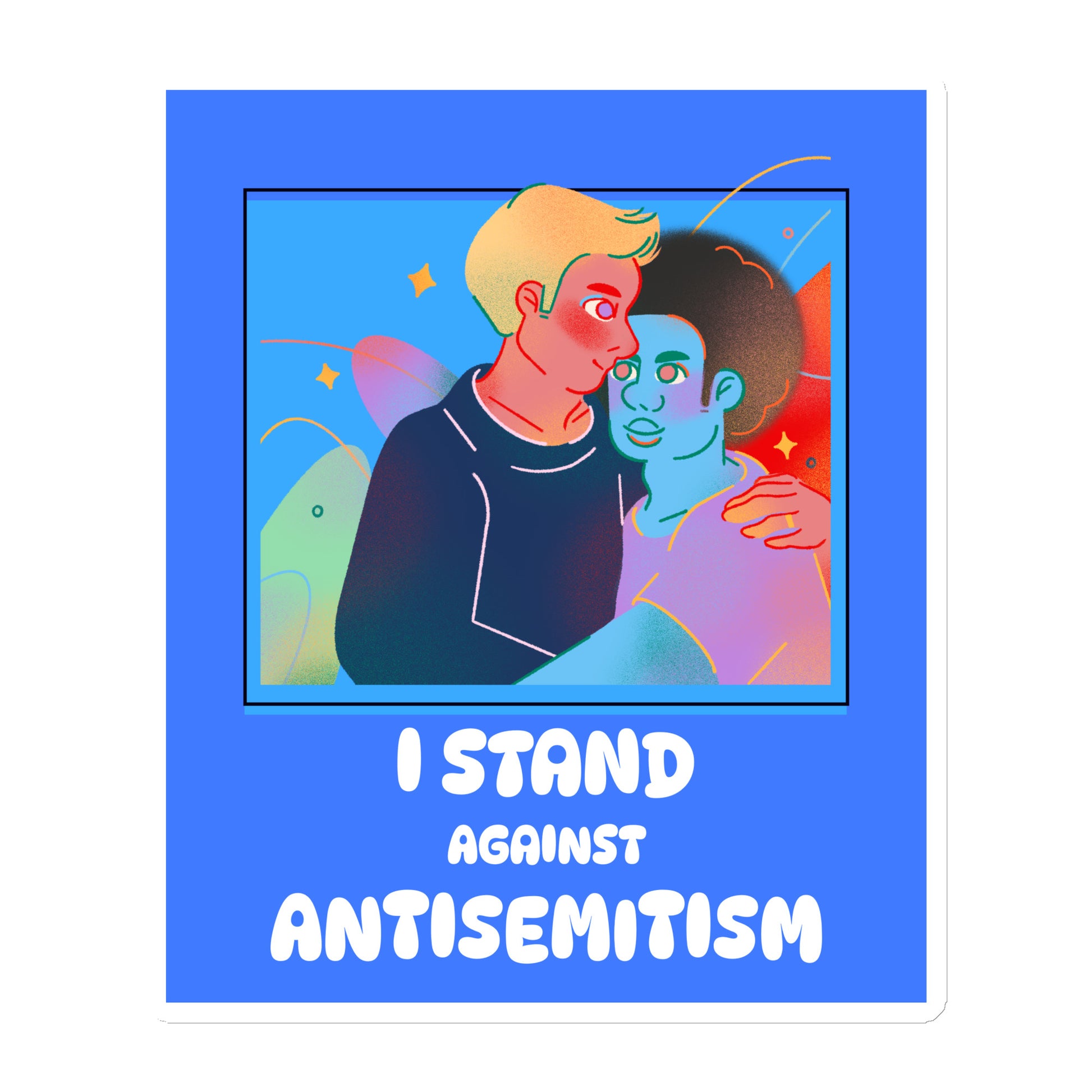 I Stand Against Antisemitism | Die-Cut Magnet Jouparty
