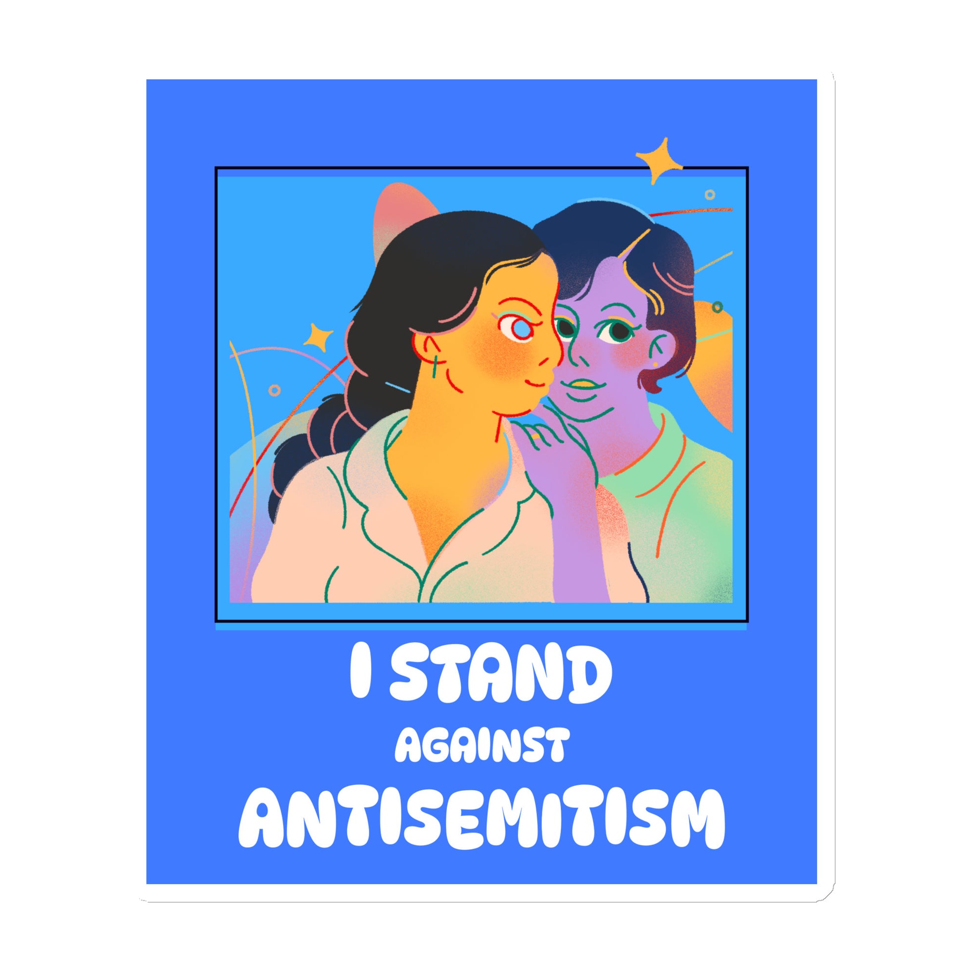 I Stand Against Antisemitism | Die-Cut Magnet Jouparty