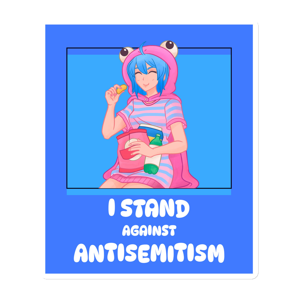 I Stand Against Antisemitism | Die-Cut Magnet Jouparty