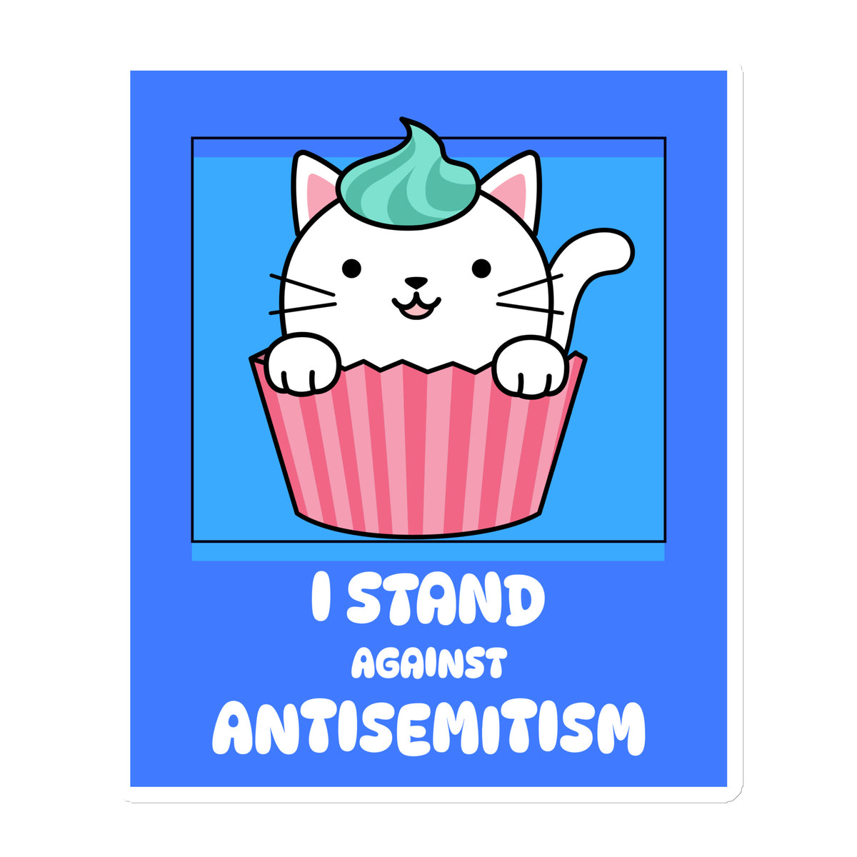 I Stand Against Antisemitism | Die-Cut Magnet Jouparty